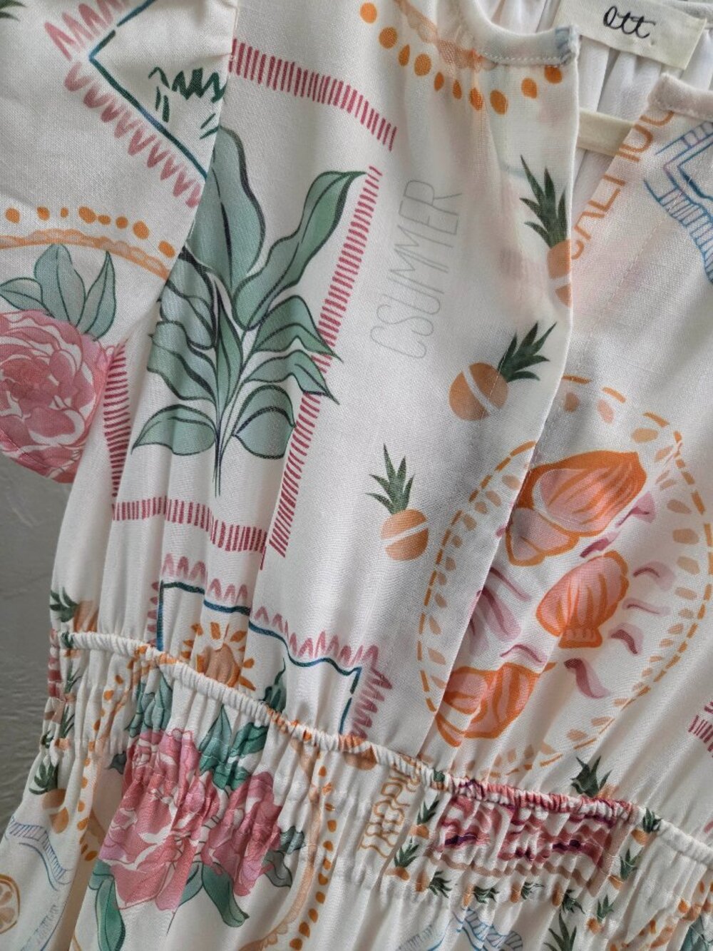 D49. Short Sleeve Maxi Dress - Picture 4 of 4